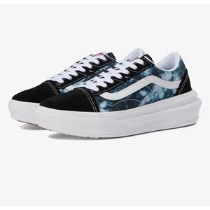 Vans Black and Blue Tie-Dye Sneakers
